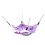 Cage Hanging Accessories Tunnel Shape Nest For Small Animals, Warm Plush Hammock Bed With Rational Use Of Space Design 2