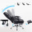 SONGMICS Office Computer Desk Chair with Footrest，height Adjustable，black 4