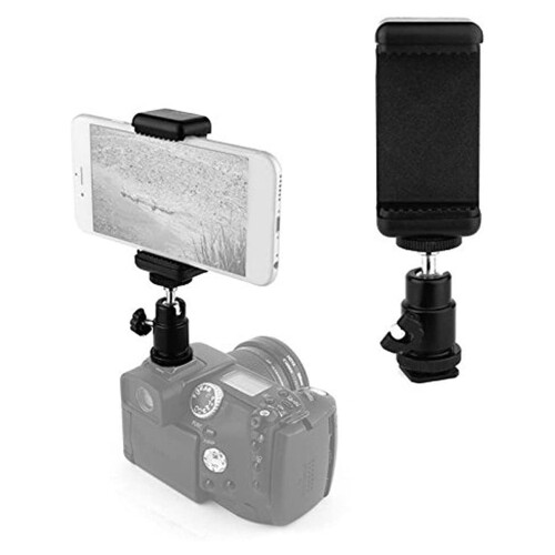 For Phone Clip Holder Hot Shoe Adapter   for  DSLR Camera 2