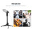 Mini Desktop Microphone Stand Bracket Tripod Portable Foldable with Adjustable Microphone Holder 7