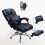 SONGMICS Office Computer Desk Chair with Footrest，height Adjustable，black 5