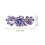 Κομψά κλιπ μαλλιών με στρας για γυναίκες, μωβ κράμα, ιδανικά για πάρτι και 5