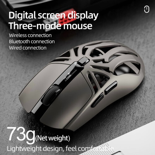 Mouse Bluetooth SMAILWOLF RS8 1000Hz, 10000dpi, conexiune în trei moduri, mouse macro ușor pentru jocuri, pentru notebook 1