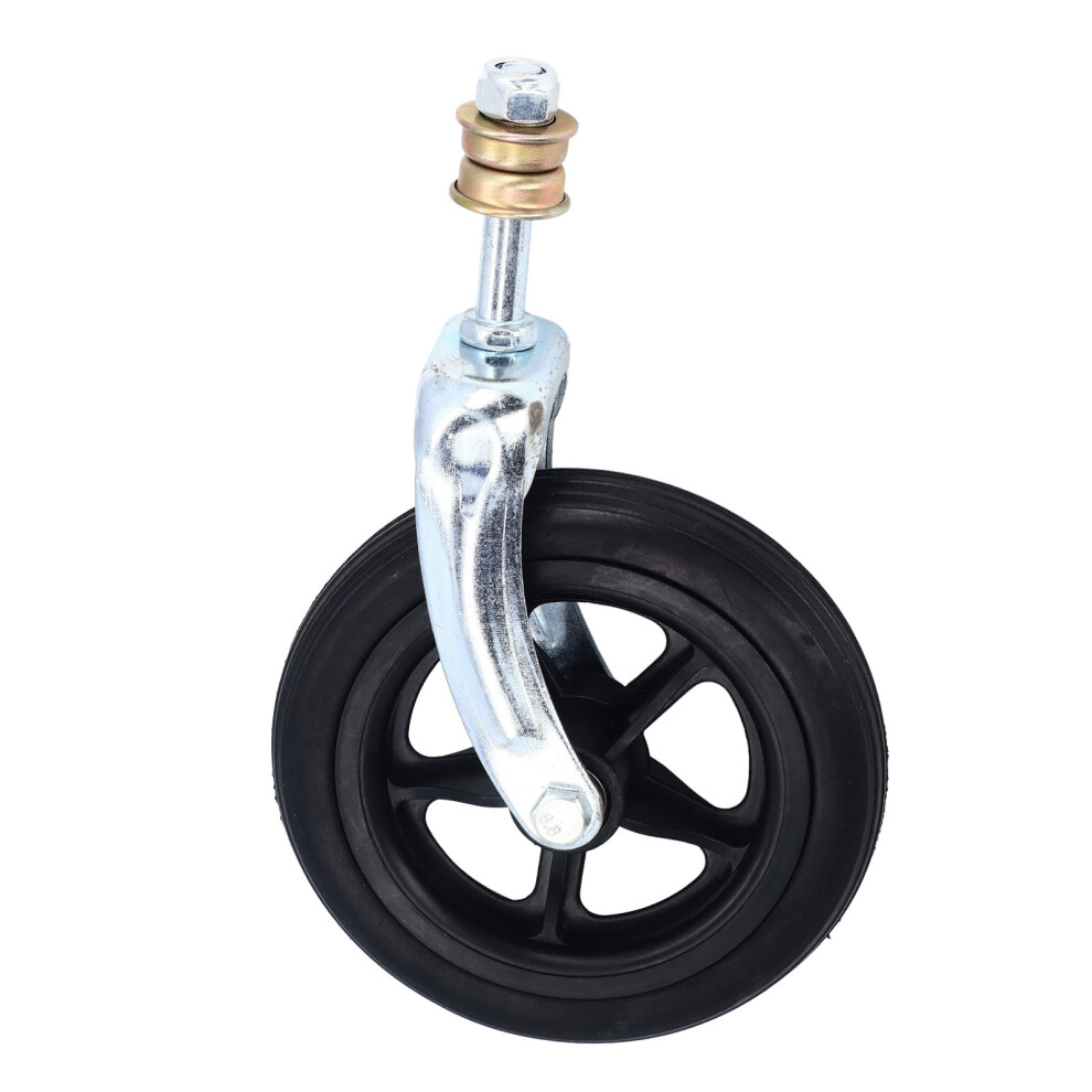 Wheelchair Caster Wheel Assembly, Easy Replacement6.5Inch Non-Inflatable PU Tire, Reliable Performance High Load Capacity Front Fork for Medical