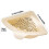 Triangular sink filter basket with easy-pour knob for 4