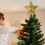 Étoile de Noël dorée à 5 branches avec lumières 5