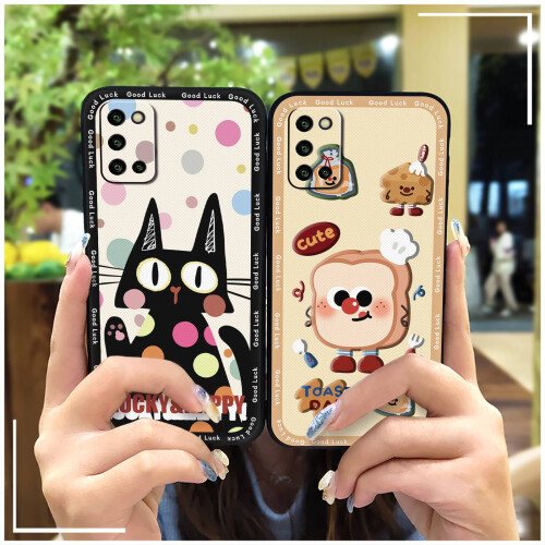 Capa de celular em silicone macio e impermeável, compatível com Samsung Galaxy A03S/SM-A037G – Design de grafite, proteção total, resistente a 1