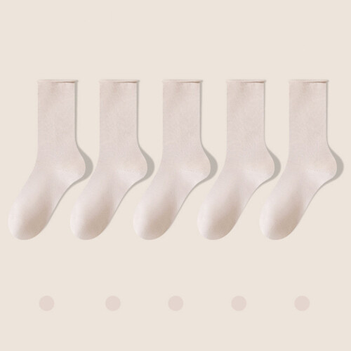 Damen-Socken, mittelhoch, einfarbig, bequem und warm 1