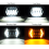 LED Headlights Hi/Lo Beam Halo for Peterbilt 357 378 379 2