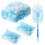 50 count Duster Refills Compatible with Dusters Disposable Replacement Thickened with 1 Handle for Cleaning, Office (Blue) 2