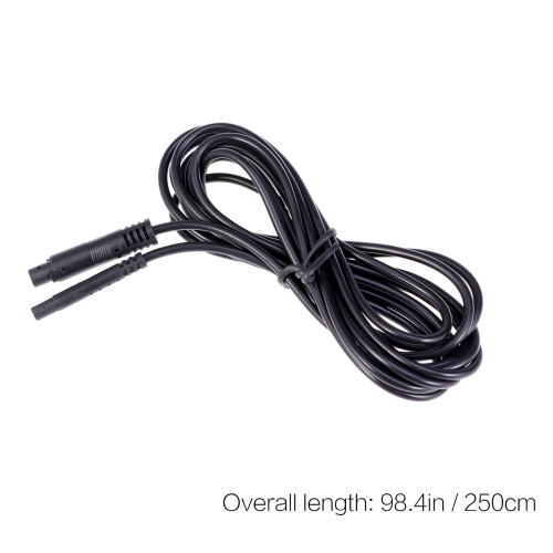 Backup Camera Extension Cable 4-Pin Aviation Black 1