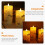 Flammefri vokslys af birkebark 7,5 x 7,5 x 12,5 cm 7