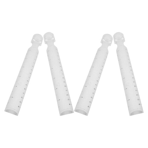 20Stk Multifunktionales Zeichenmaßstab Lineal ABS 2