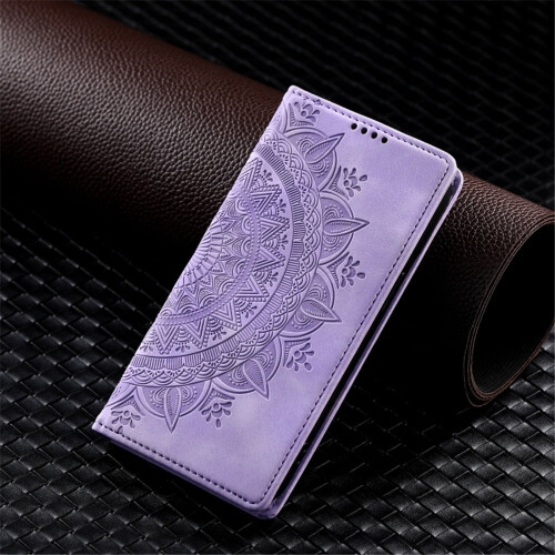 Purple PU Leather Flip Wallet Case for Google Pixel 9 and 9 1