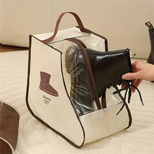 Multi-Functional Shoes Storage Bag with Handle Dustproof Boots Protector for Long Ankle Boot Travel Shoe Organize 2