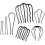 Bridal Hair Clips Metal Side Combs 7 Pieces 4