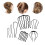 Bridal Hair Clips Metal Side Combs 7 Pieces 8