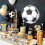 Soccer Pinata Set with Stick, Blindfold and Confetti 3