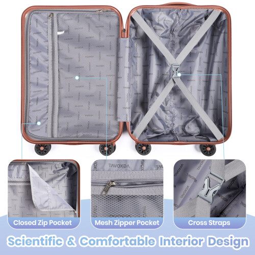 Lightweight Luggage Sets of 5 Piece 2