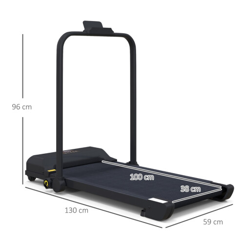 2.5HP Folding Walking Pad Treadmill 1-10km/h LED 2