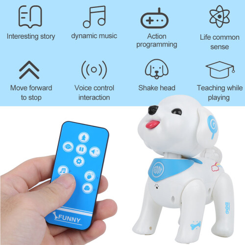 Dancing And Walking RC Robot Voice Control Applaud Remote Control Robot Dog Rechargeable Robot Dog Educational Robotics Learning Interactive Hand 1