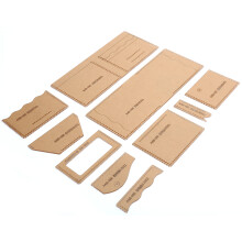 Short Wallet Leather Pattern Template DIY Acrylic Set (AAB‑466)