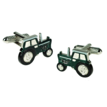 Green Tractor Cufflinks