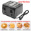 Black Toaster 4 Slice Variable Browning Defrost Reheat Extra Wide Slot 8