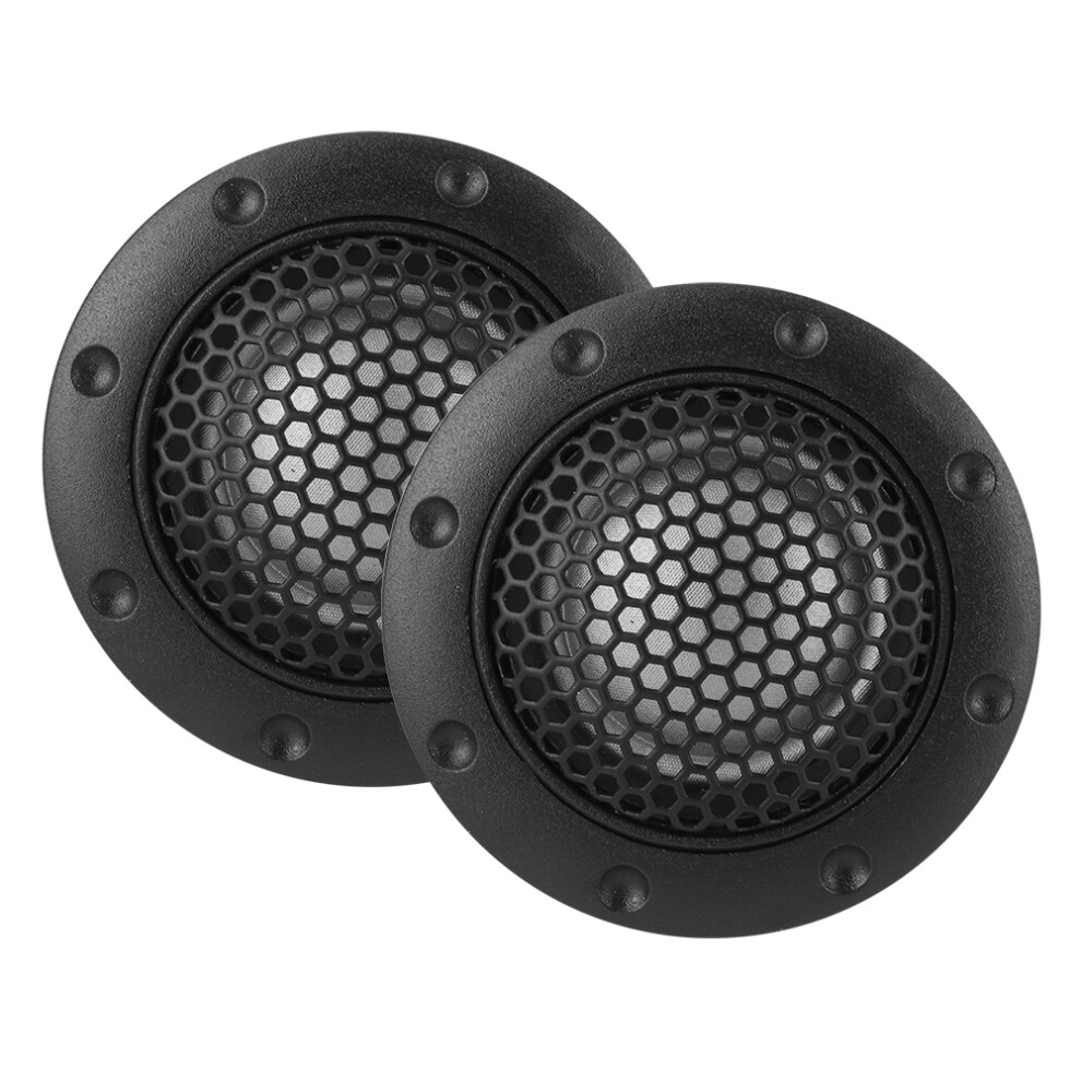 2Pcs 25Mm Car Audio Speaker Tweeter Loud Sound Universal Fit Black 8451392725439
