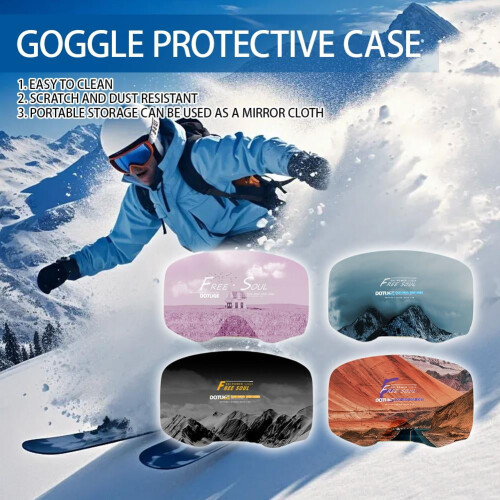 Προστατευτικό κάλυμμα Snows Goggle για φορητές συσκευές, ανθεκτικό στις γρατσουνιές, 2