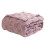 Bed Blanket Soft Thick Facecloth Nap Blanket Third-Purple 5