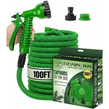 Latham & Hall 100 FT Expanding Garden Hose GREEN