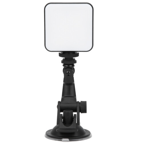 Mini lampe d'appoint portable LED pour selfies, éclairage de visioconférence à intensité variable, rechargeable, fixation universelle à ventouse 1