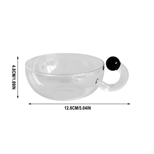 Théière en verre transparent 210 ml 2