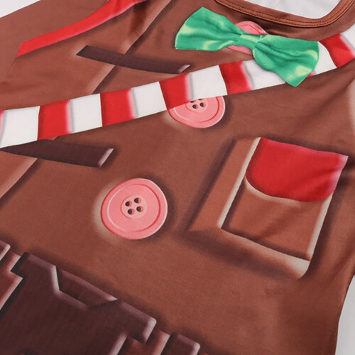 Κοστούμια Cosplay Στολή Gingerbread Man Τρισδιάστατα τυπωμένα γραφικά κινουμένων σχεδίων 1