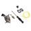 Improved Engine Performance Carburetor Tune Up Kit For Stihl BR500BR550Back Pack Leaf Blower Exactly Replacement With Air Filter Replace And Fuel 2