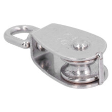 Stainless Steel Pulley Block 1.3in for Marine Lifting Ropes 250kg Load
