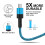 2 τεμάχια καλώδιο USB-C σε USB-C από νάιλον 10 ποδιών, γρήγορη φόρτιση, συμβατό με iPhone16/15 5
