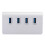 Διανομέας USB3.0 με περίβλημα αλουμινίου, διαχωριστής υψηλής ταχύτητας, 4 θύρες, 2