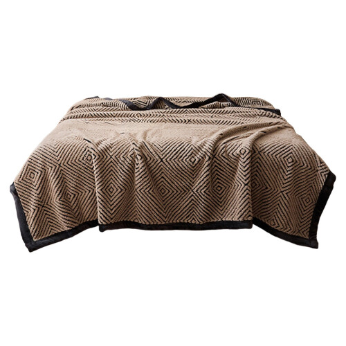 Fleece Blanket Coffee Color 150x200cm Lightweight 1