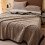 Fleece Blanket Coffee Color 150x200cm Lightweight 5