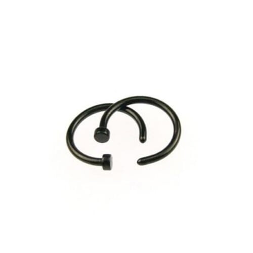 Stainless Steel Nose Ring Open Hoop 2 pcs 1