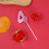 Pink 3D Glitter Number 4 Cake Topper Candle 4