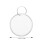 100pcs Blank Coded Keychain White Tags Round Key Tags for General Users 2