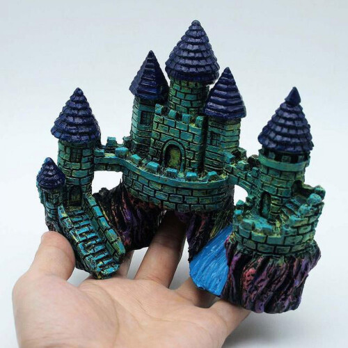 Διακόσμηση Ενυδρείου Resin Castle – Vintage Κρησφύγετο Σπηλιάς για Ψάρια Betta & Μεγάλα 2