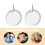 100pcs Blank Coded Keychain White Tags Round Key Tags for General Users 6