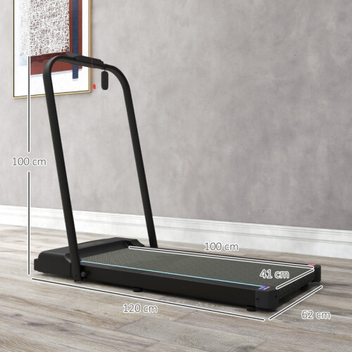 2.5HP Folding Walking Pad Treadmill LED Remote 1