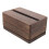 1Pack Tissue Box Organizer Dark Brown Wood Rectangular Shape For Office Use 6