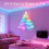 LED-skylampe, USB-drevet, 3D-stemningslys, 1-pak 2