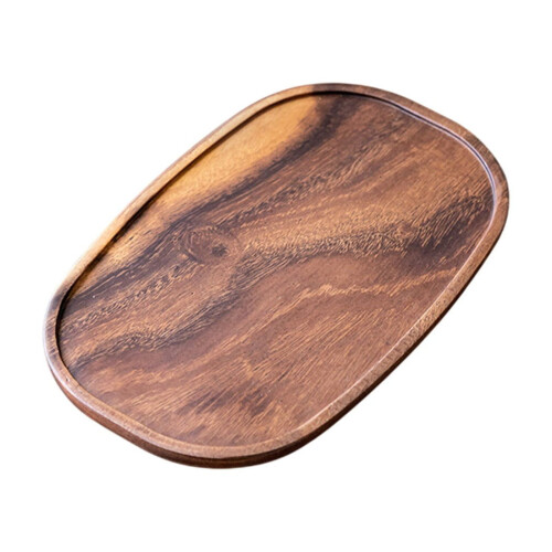 Servierplatte aus Akazienholz, unregelmäßige Form, 1 Stück 1